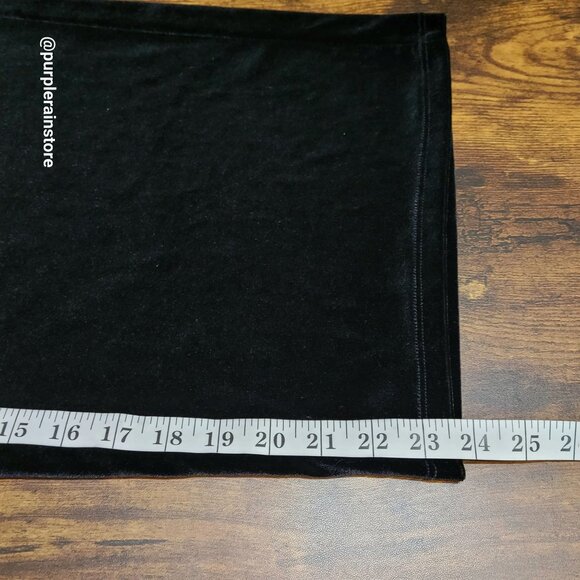 Halogen Velvet Wide Leg Crop Jumpsuit S Belted Stretch Dark Coquette Minimalist - Picture 10 of 12